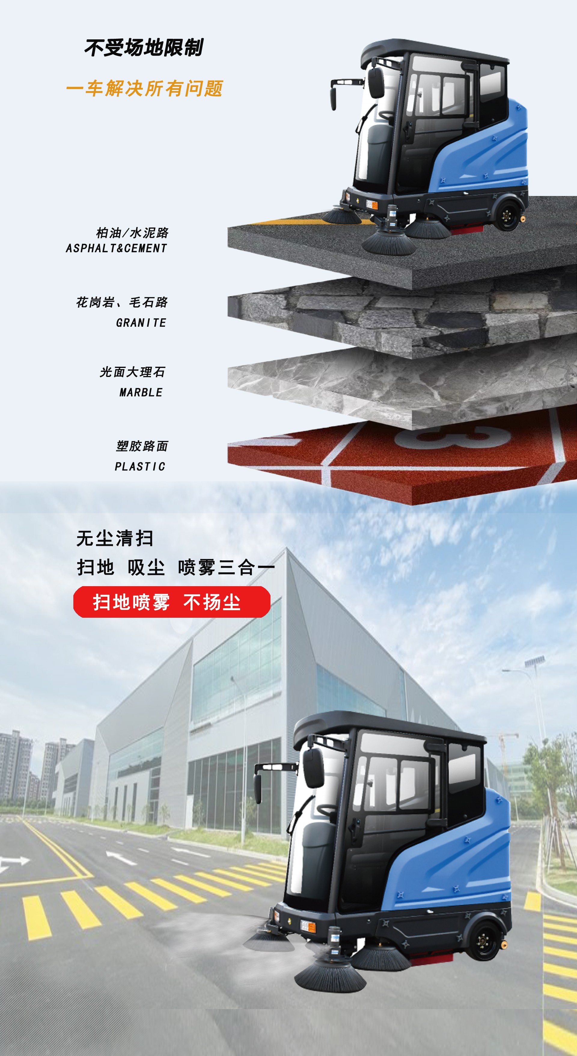 深圳駕駛掃地機(jī),園區(qū)清掃車